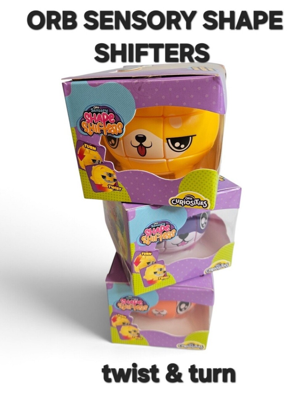 🐯VIRAL ORB CURIOSITIES SHAPE SHIFTERS SENSORY PUZZLE / FIDGET TOYS 3-PIECES